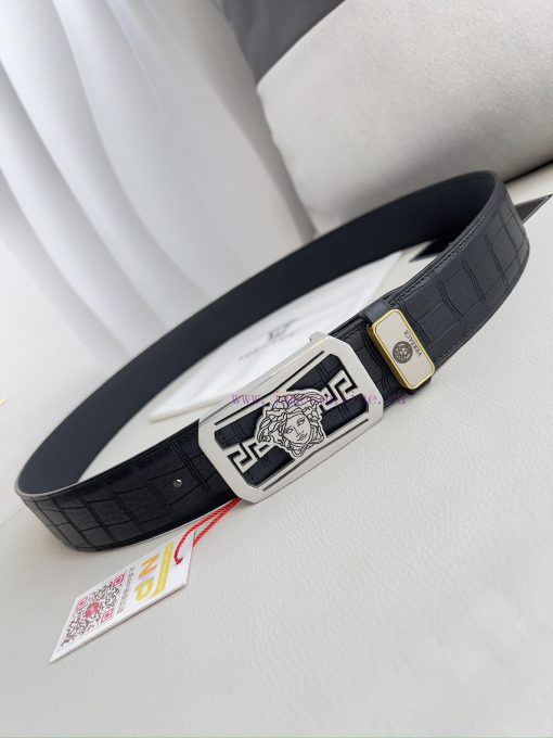 Versace. Versace Belt and BeltsHanging buckle, classic human head made of pure steel materia 9l04xn6x - Image 6