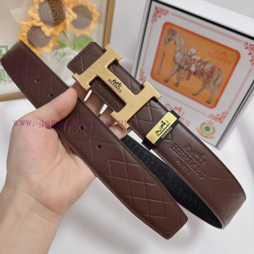 Hermes Hermès  Material: Leather Belt with 100% Head Layer. The leather belt is guaranteed t 7kewruza - Image 3