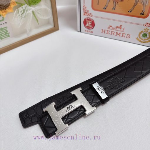 Hermes Hermès  Material: Leather Belt with 100% Head Layer. The leather belt is guaranteed t xm2jugcb - Image 9