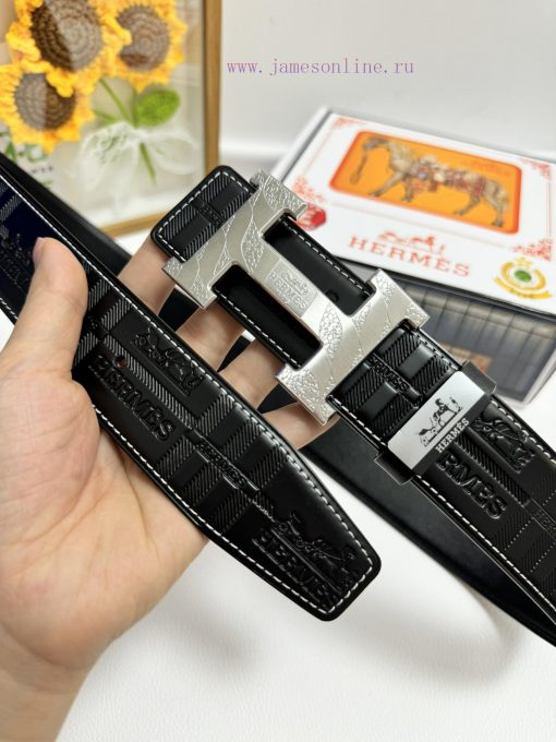 Hermes Hermès  Material: Leather Belt with 100% Head Layer. The leather belt is guaranteed t y3lopvnj - Image 4