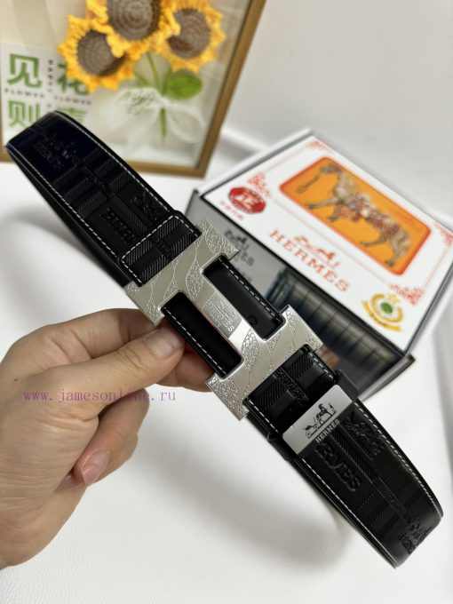 Hermes Hermès  Material: Leather Belt with 100% Head Layer. The leather belt is guaranteed t y3lopvnj - Image 6