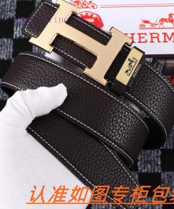 Men's belt HermesMen's leather belt is made of 100% head layer cowhide, ensuring that the 24 mm7ea4b9