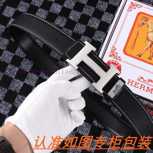 Men's belt HermesMen's leather belt is made of 100% head layer cowhide, ensuring that the 24 l6ykl1jq - Image 7