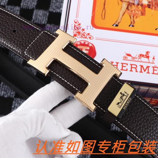 Men's belt HermesMen's leather belt is made of 100% head layer cowhide, ensuring that the 24 mm7ea4b9 - Image 8