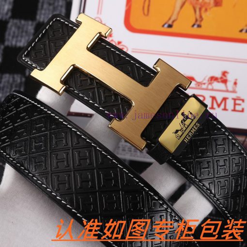 Men's belt HermesMen's leather belt is made of 100% head layer cowhide, ensuring that the 24 85m4x7u3 - Image 4