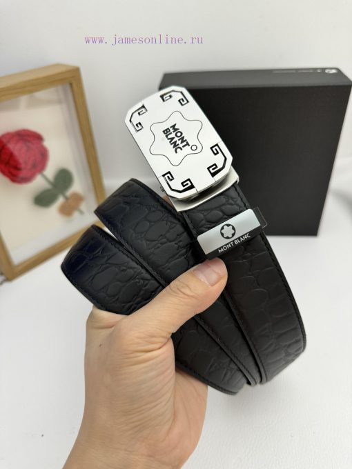 Montblanc Automatic BeltMaterial: Leather Belt with 100% Head Layer. The leather belt is gua qj8qbfit - Image 4