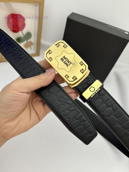 Montblanc Automatic BeltMaterial: Leather Belt with 100% Head Layer. The leather belt is gua ejaskie5 - Image 4