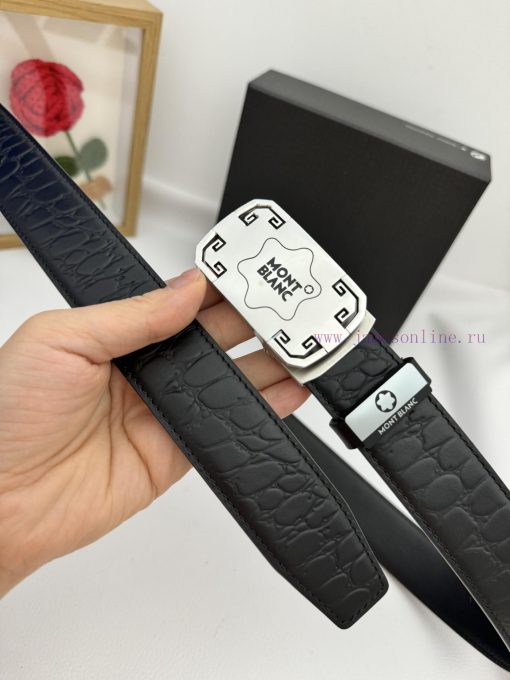 Montblanc Automatic BeltMaterial: Leather Belt with 100% Head Layer. The leather belt is gua qj8qbfit - Image 8