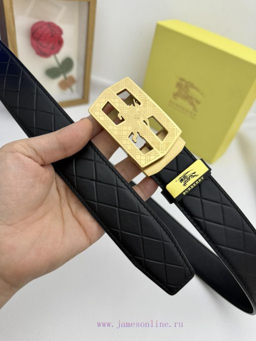 Burberry automatic beltMaterial: Leather Belt with 100% Head Layer. The leather belt is guar nw526ckv - Image 4