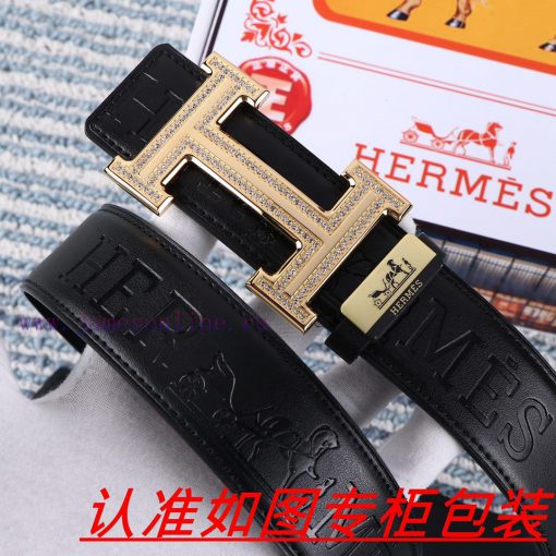 Men's belt HermesMen's leather belt is made of 100% head layer cowhide, ensuring that the 24 txi1nayz - Image 3
