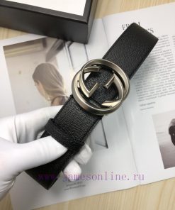 The Gucci top layer calf leather belt is made by hot pressing to achieve a wild boar skin ef 0k6xg1jf