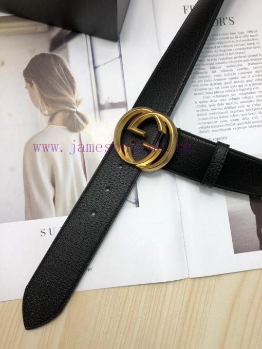 The Gucci top layer calf leather belt is made by hot pressing to achieve a wild boar skin ef mlge3djg - Image 6