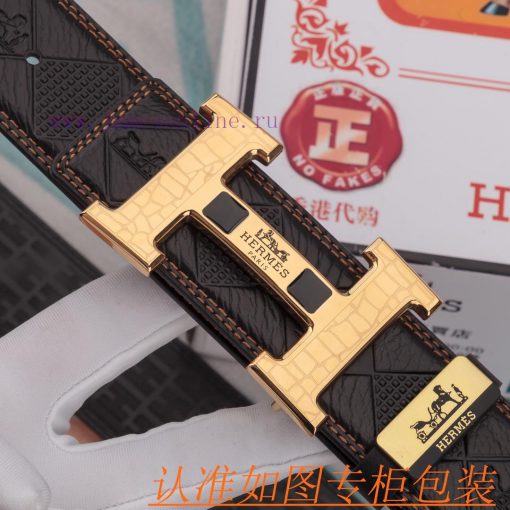 Hermes Belt ️ BeltMaterial: 100% top layer cowhide belt, ensuring genuine leather belt, fine n1fzn3aw - Image 6