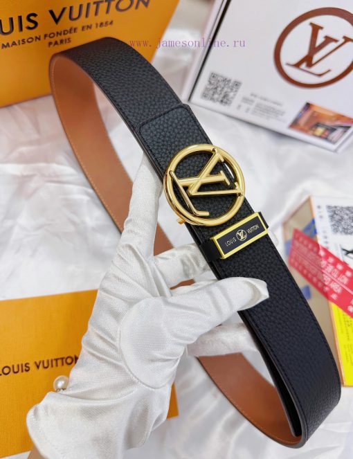 Belt LV Louis Vuitton Top Remakes-The waistband is made of 100% imported original cowhide, e i6c1d0s3 - Image 5