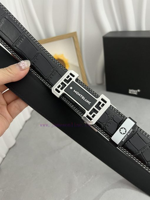 Montblanc Automatic BeltMaterial: Leather Belt with 100% Head Layer. The leather belt is gua uw1aosoz - Image 5