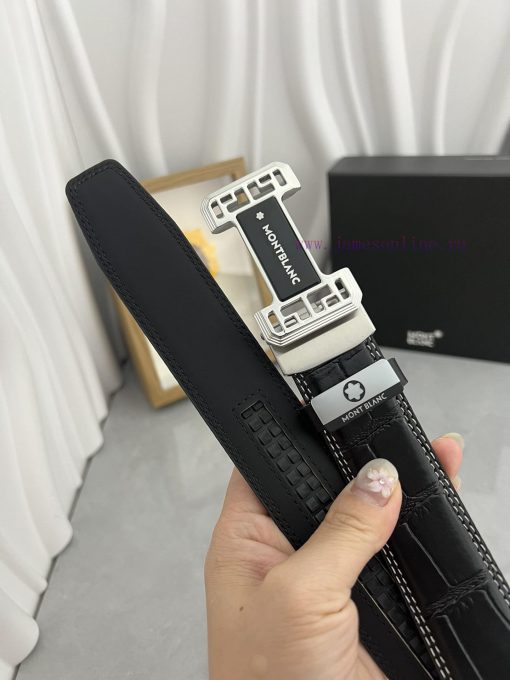 Montblanc Automatic BeltMaterial: Leather Belt with 100% Head Layer. The leather belt is gua uw1aosoz - Image 6