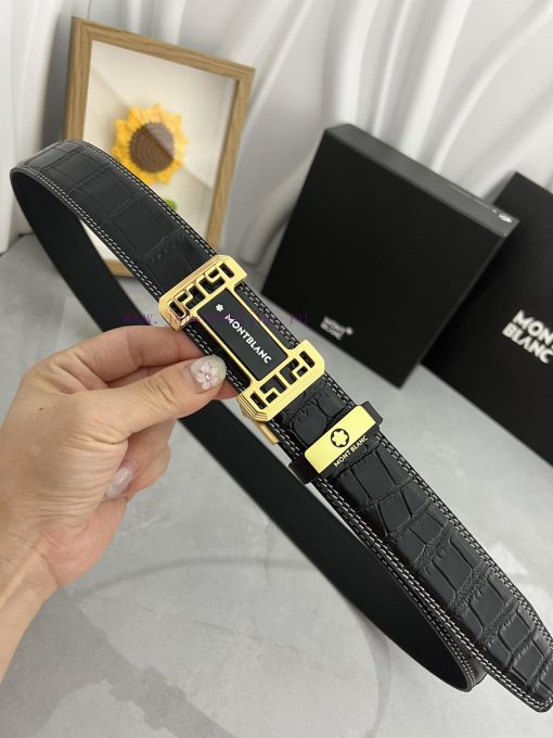 Montblanc Automatic BeltMaterial: Leather Belt with 100% Head Layer. The leather belt is gua tbva2hcl - Image 7