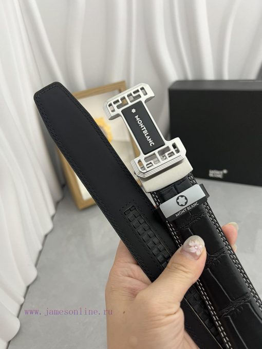 Montblanc Automatic BeltMaterial: Leather Belt with 100% Head Layer. The leather belt is gua tbva2hcl - Image 10