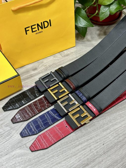 FENDL FendiThe full set of 40mm wide double-sided original calf leather with a single ruthen 5zhgf4tt - Image 2