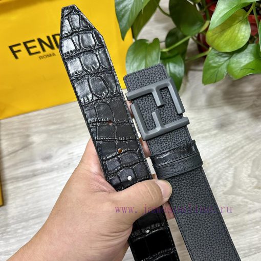 FENDL FendiThe full set of 40mm wide double-sided original calf leather with a single ruthen t7iqoc81 - Image 5