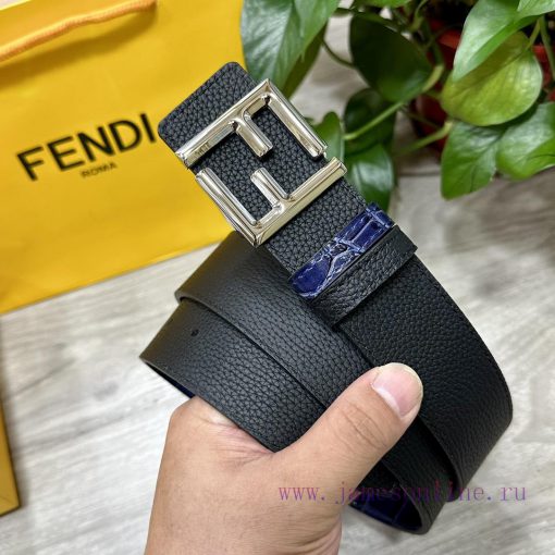 FENDL FendiThe full set of 40mm wide double-sided original calf leather with a single ruthen web58k9u - Image 2