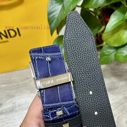 FENDL FendiThe full set of 40mm wide double-sided original calf leather with a single ruthen web58k9u - Image 6