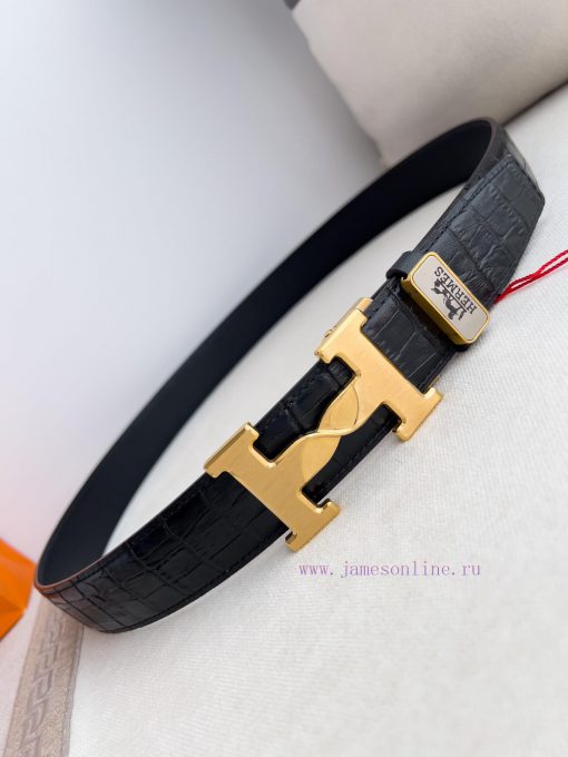 Hermes Her.. Mes ️ Automatic belt buckle waist beltAutomatic buckle, made of pure steel mate o4jyy3eh - Image 4