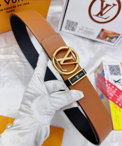Belt LV Louis Vuitton's top tier replicaThe waistband is made of 100% head layer cowhide, en mnvszf4d
