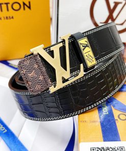Belt LV Louis Vuitton's top tier replicaThe waistband is made of 100% imported original cowh pybae8l6
