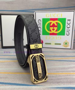 Gucci. Gucci automatic beltMaterial: Leather Belt with 100% Head Layer. The leather belt is x1ni15db