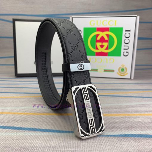Gucci. Gucci automatic beltMaterial: Leather Belt with 100% Head Layer. The leather belt is 9umkynzi
