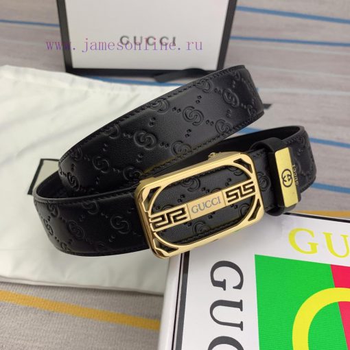 Gucci. Gucci automatic beltMaterial: Leather Belt with 100% Head Layer. The leather belt is x1ni15db - Image 4