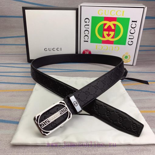 Gucci. Gucci automatic beltMaterial: Leather Belt with 100% Head Layer. The leather belt is 9umkynzi - Image 5
