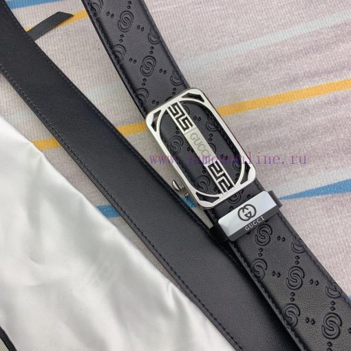 Gucci. Gucci automatic beltMaterial: Leather Belt with 100% Head Layer. The leather belt is 9umkynzi - Image 7