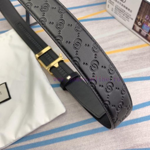 Gucci. Gucci automatic beltMaterial: Leather Belt with 100% Head Layer. The leather belt is 9umkynzi - Image 9