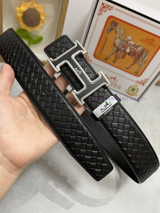 Hermes Hermès  Material: Leather Belt with 100% Head Layer. The leather belt is guaranteed t 05yy6v5x - Image 5