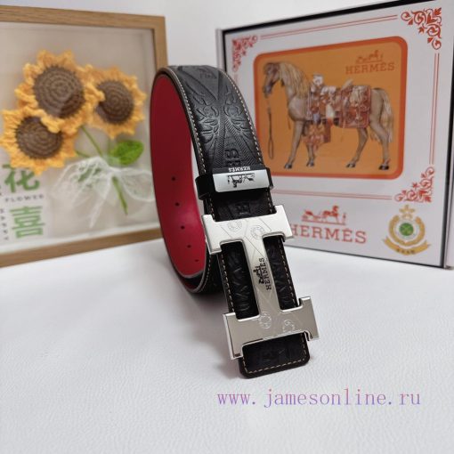Hermes Hermès  Material: Leather Belt with 100% Head Layer. The leather belt is guaranteed t vua8fzgd - Image 4