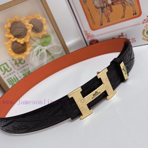 Hermes Hermès  Material: Leather Belt with 100% Head Layer. The leather belt is guaranteed t vua8fzgd - Image 9
