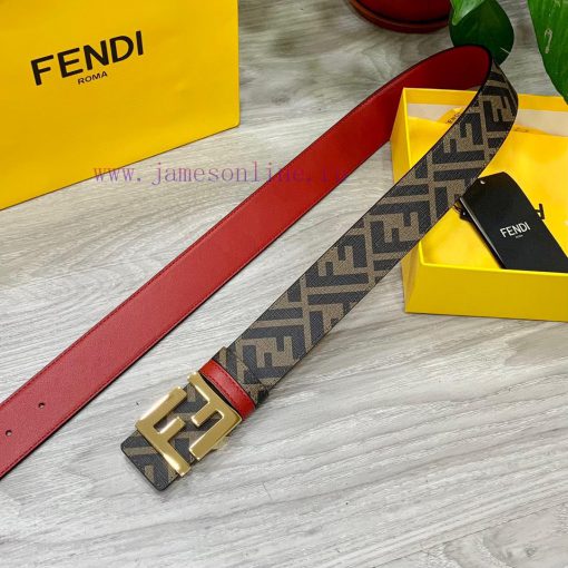 Comes with a complete gift boxFENDI style, width 4.0CM, double ring front and back waist bel 7aq2kqyw - Image 3