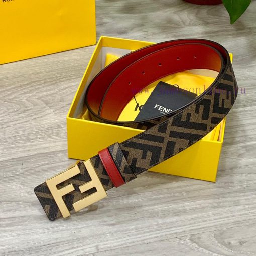 Comes with a complete gift boxFENDI style, width 4.0CM, double ring front and back waist bel 7aq2kqyw - Image 5
