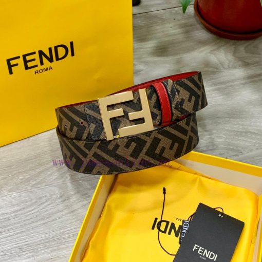 Comes with a complete gift boxFENDI style, width 4.0CM, double ring front and back waist bel 7aq2kqyw - Image 6