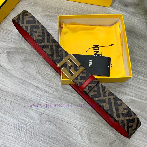 Comes with a complete gift boxFENDI style, width 4.0CM, double ring front and back waist bel 7aq2kqyw - Image 7
