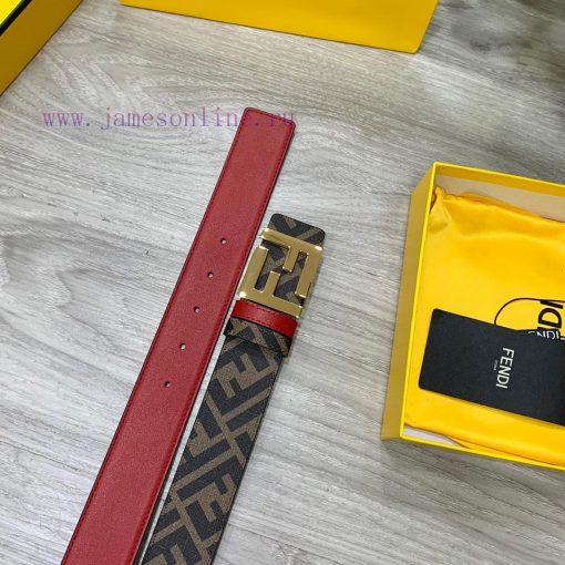Comes with a complete gift boxFENDI style, width 4.0CM, double ring front and back waist bel 7aq2kqyw - Image 9