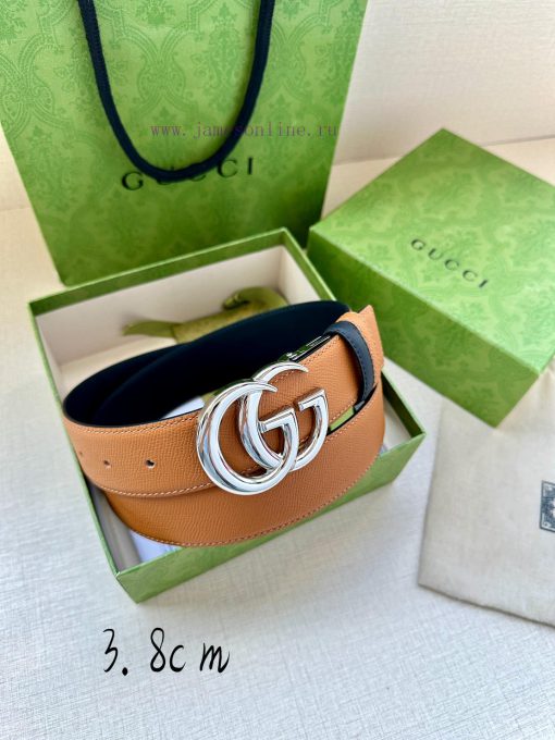 The width of the GUCCI series is 4.0cm, and the iconic double G steel buckle logo has been r gnji1lsg - Image 3