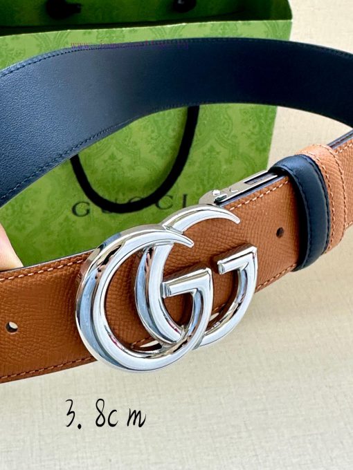 The width of the GUCCI series is 4.0cm, and the iconic double G steel buckle logo has been r gnji1lsg - Image 5