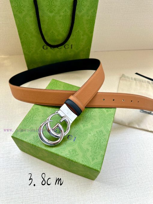 The width of the GUCCI series is 4.0cm, and the iconic double G steel buckle logo has been r gnji1lsg - Image 6