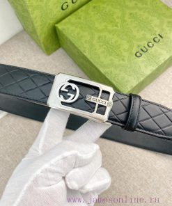 Gucci automatic leather belt series, original boutique stainless steel buckle, soft and comf 6jpdnavz