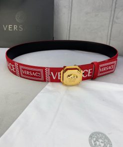 P Width 4.0cm Versace This double-sided top leather waistband is adorned with the iconic Ver xdejdodm