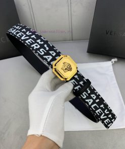 P Width 4.0cm Versace This double-sided top leather waistband is adorned with the iconic Ver bivyutwv