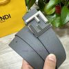 FENDL 40MM wide double-sided original calf leather with a single ruthenium palladium plated fwe4p57t
